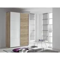 Quadra Sliding Wardrobe with Gloss and Decor Front - MDF