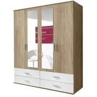 Rasant 4 Door Combi Wardrobe with 4 Drawers - Sonoma Oak