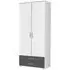 Rasant Extra 2 Door Wardrobe with Drawer - Alpine White