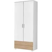 Rasant Extra 2 Door Wardrobe with Drawer - Alpine White