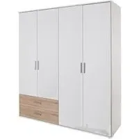 Rasant Extra 4 Door Wardrobe with 2 Drawers - Alpine White