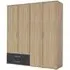Rasant Extra 4 Door Wardrobe with 2 Drawers - Sonoma Oak