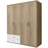 Rasant Extra 4 Door Wardrobe with 2 Drawers - Sonoma Oak