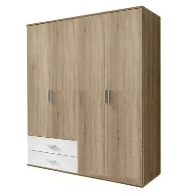Rasant Extra 4 Door Wardrobe with 2 Drawers - Sonoma Oak