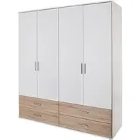 Rasant Extra 4 Door Wardrobe with 4 Drawers - Alpine White