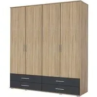 Rasant Extra 4 Door Wardrobe with 4 Drawers - Sonoma Oak