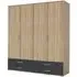 Rasant Extra 4 Door Wardrobe with 4 Drawers - Sonoma Oak