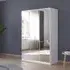 Reflect 3 Door Mirrored Wardrobe - Alpine White