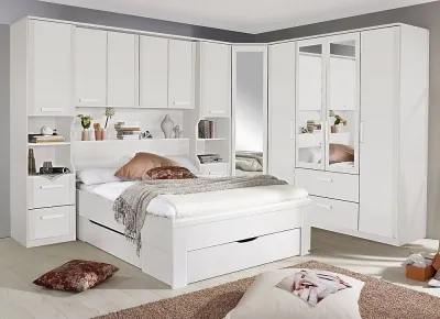 Rivera 160cm Bedroom Set with Storage - Alpine White
