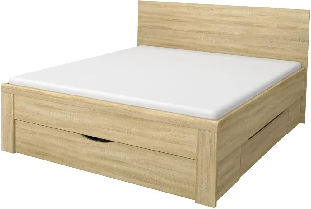 Rivera Bed - Sonoma Oak