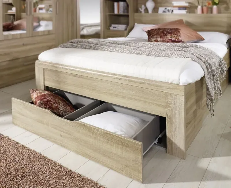 Rivera Bed - Sonoma Oak