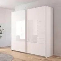 Ruga 226cm 2 Door Sliding Wardrobe - Alpine White