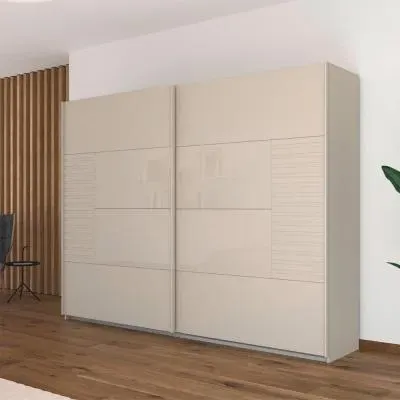 Ruga 271cm 2 Door Sliding Wardrobe - Champagne