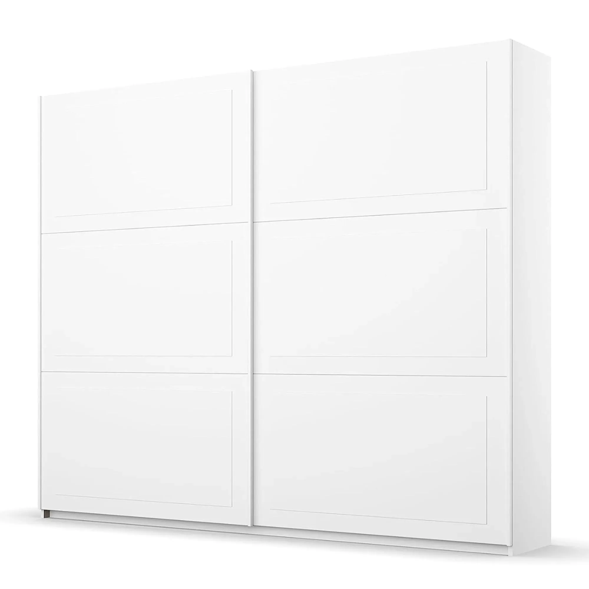 Ruja 218cm 2 Door Sliding Wardrobe - Alpine White