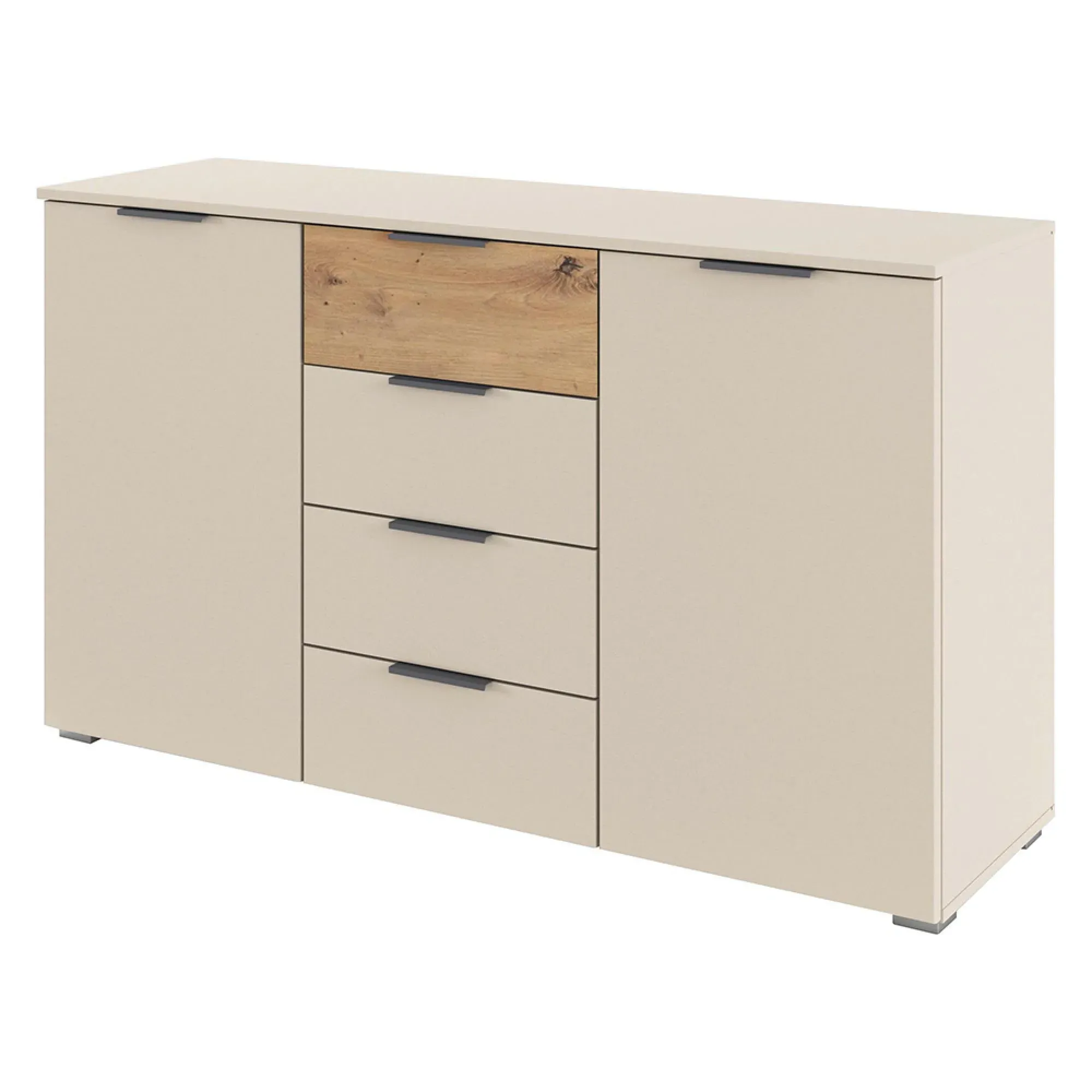 Sajo 2 Door Sideboard - Champagne, Artisan Oak