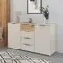 Sajo 2 Door Sideboard - Champagne, Artisan Oak