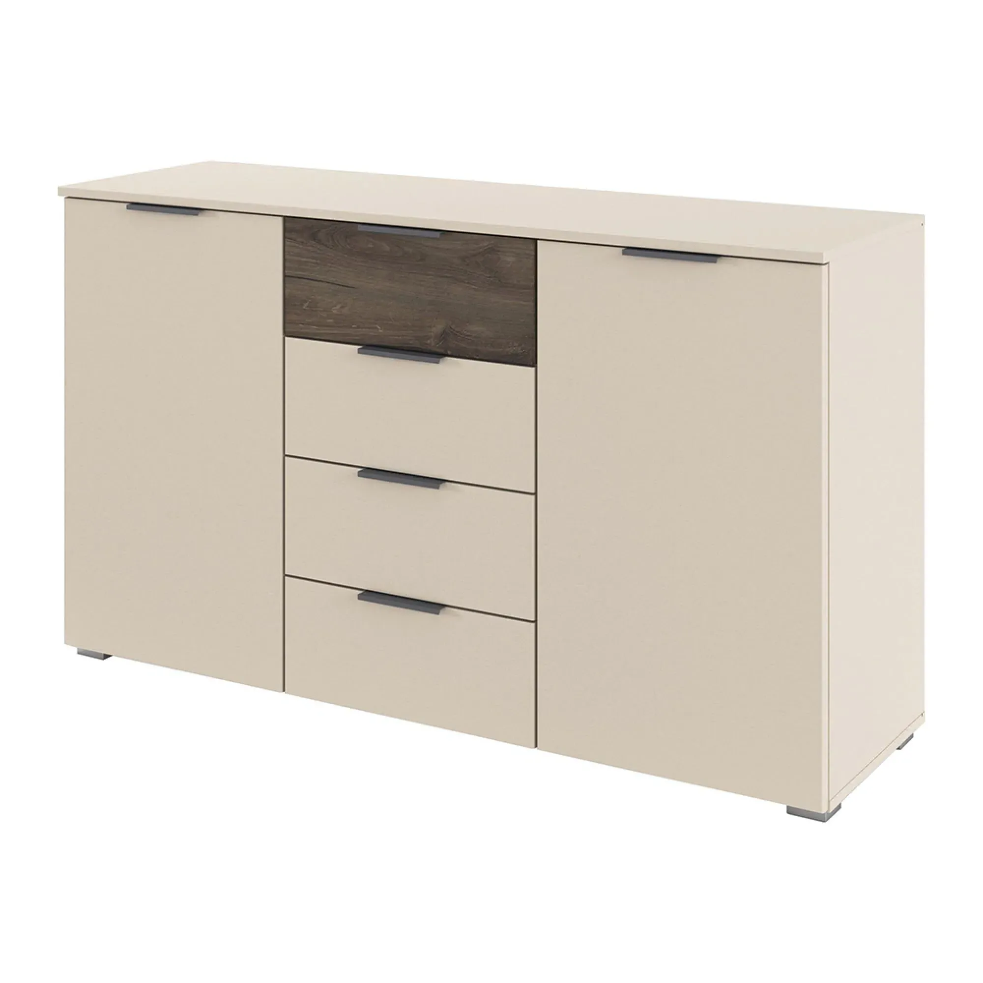 Sajo 2 Door Sideboard - Champagne, Atlantic Dark Oak