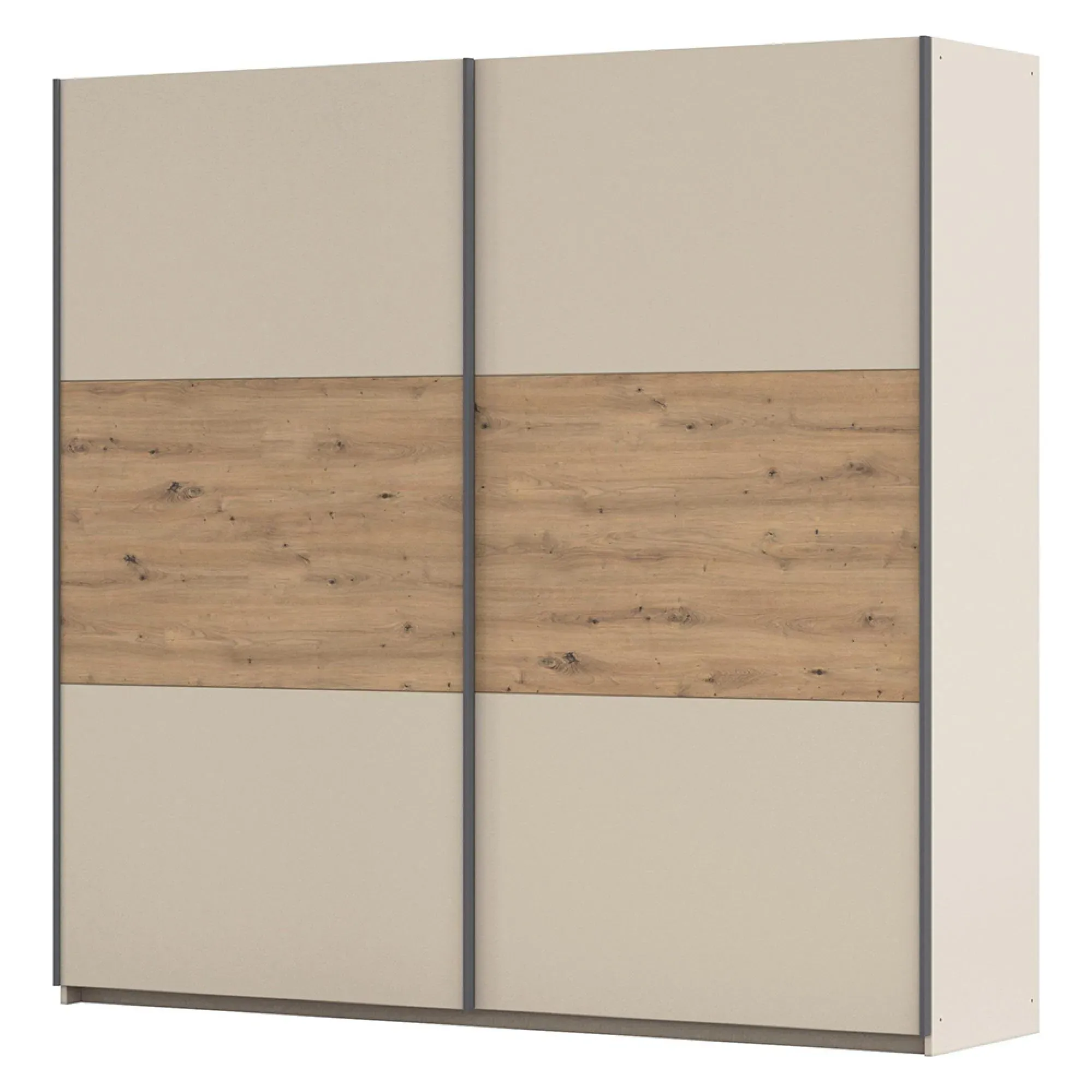 Sajo 218cm 2 Door Sliding Wardrobe - Champagne