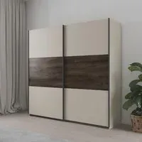 Sajo 218cm 2 Door Sliding Wardrobe - Champagne