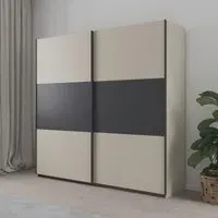 Sajo 218cm 2 Door Sliding Wardrobe - Champagne