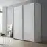 Saturn 175cm 2 Door Sliding Wardrobe with Extras - White
