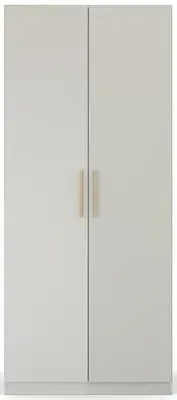 Skandi Quadra-Spin 2 Door Wardrobe - Grey image