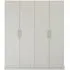 Skandi Quadra-Spin 4 Door Wardrobe - Grey