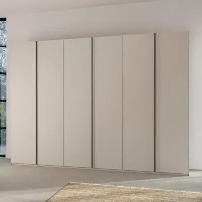 Skat Meridian 6 Door Wardrobe - Silk Grey
