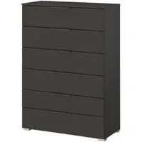 Skat Meridian 6 Drawer Chest - Graphite