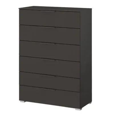 Skat Meridian 6 Drawer Chest - Graphite