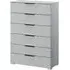 Skat Meridian 6 Drawer Chest - Silk Grey