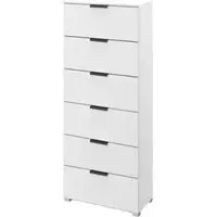 Skat Meridian 6 Drawer Tall Chest - Alpine White