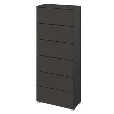 Skat Meridian 6 Drawer Tall Chest - Graphite