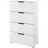 Skat Meridian Narrow 4 Drawer Chest - Alpine White