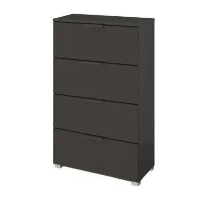 Skat Meridian Narrow 4 Drawer Chest - Graphite
