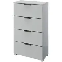 Skat Meridian Narrow 4 Drawer Chest - Silk Grey