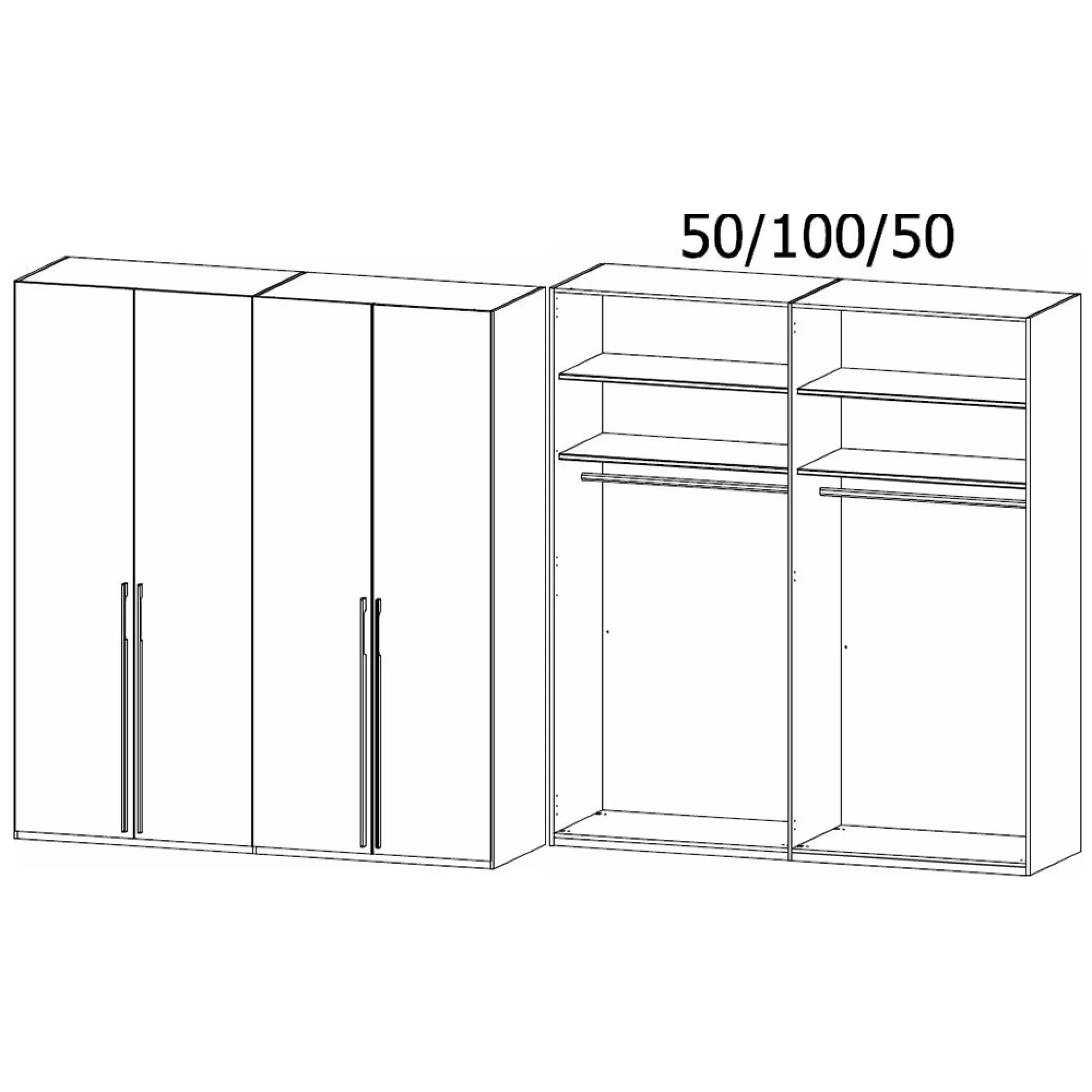 Skat Pure 4 Door Wardrobe - Alpine White