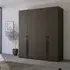 Skat Pure 4 Door Wardrobe - Graphite