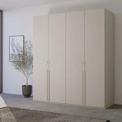 Skat Pure 4 Door Wardrobe - Silk Grey