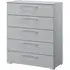 Skat Pure 5 Drawer Chest - Silk Grey