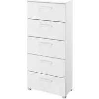 Skat Pure 5 Drawer Tall Chest - Alpine White