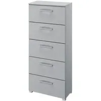 Skat Pure 5 Drawer Tall Chest - Silk Grey