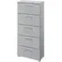 Skat Pure 5 Drawer Tall Chest - Silk Grey