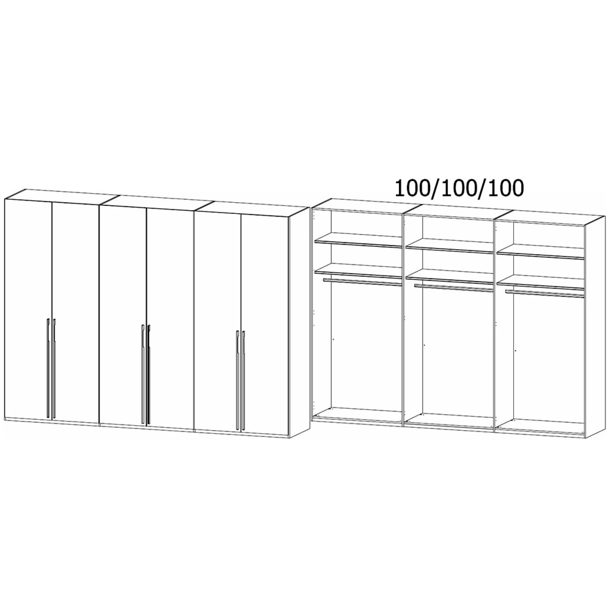 Skat Pure 6 Door Wardrobe - Alpine White