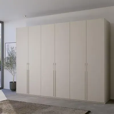 Skat Pure 6 Door Wardrobe - Silk Grey