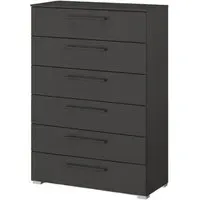 Skat Pure 6 Drawer Chest - Graphite