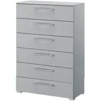 Skat Pure 6 Drawer Chest - Silk Grey