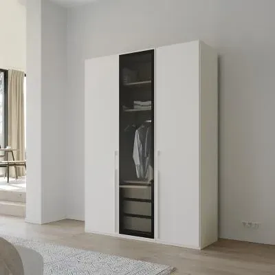Skat Shine 3 Door Wardrobe - Alpine White image