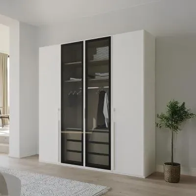 Skat Shine 4 Door Wardrobe - Alpine White