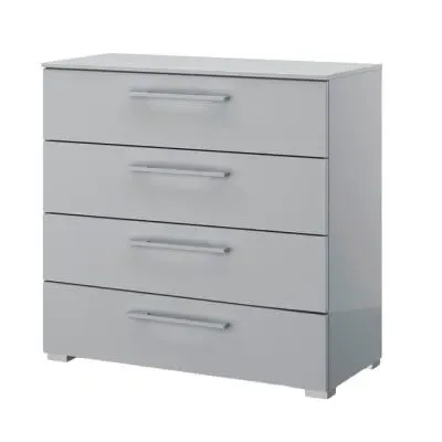 Skat Shine 4 Drawer Chest - Silk Grey